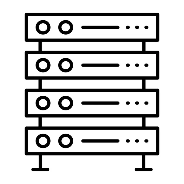 Modern Design Ikon Data Server Rack — Stock vektor