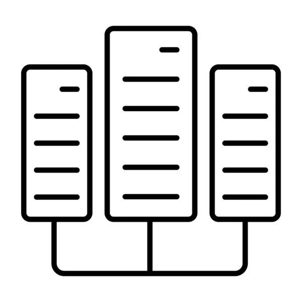 Иконка Современного Дизайна Стойки Сетевого Сервера — стоковый вектор