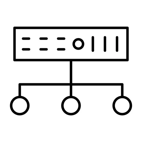 服务器连接的现代设计图标 — 图库矢量图片