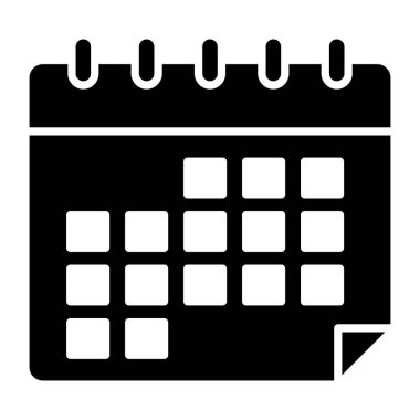 Bir kabartma tasarımı, takvimin simgesi