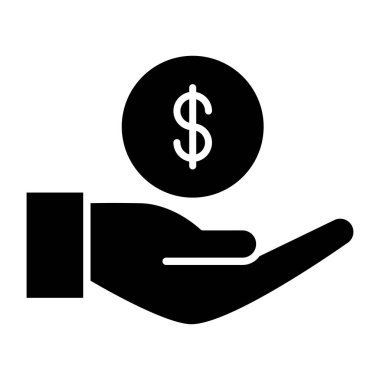 Bir kabartma tasarımı, para bağışı simgesi