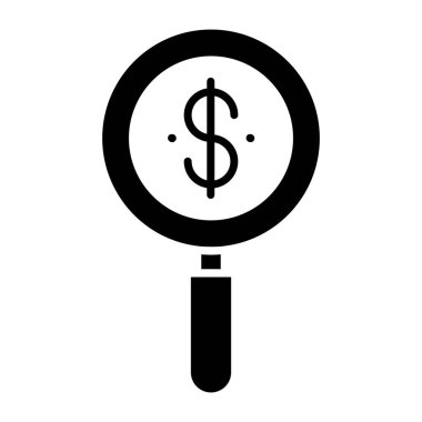 Bir kabartma tasarımı, arama dolarının simgesi