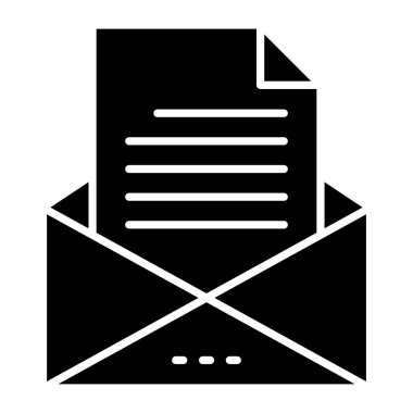 Bir kabartma tasarımı, posta simgesi