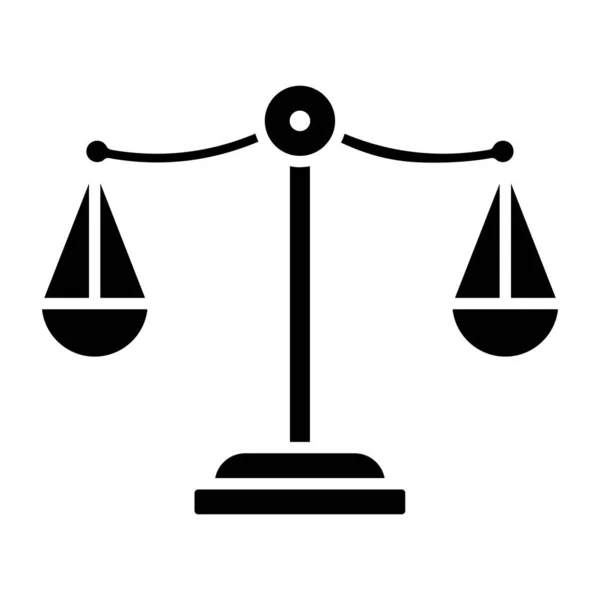 Diseño Glifo Icono Justicia — Vector de stock