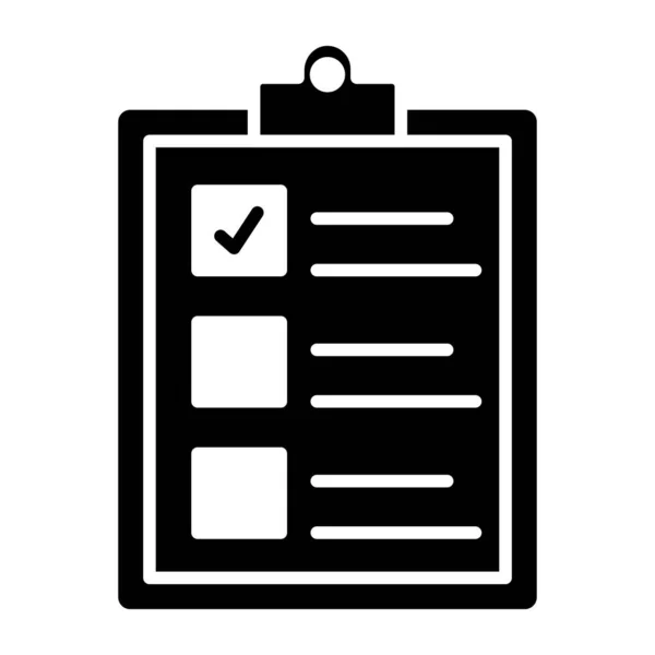Een Hiërogliefontwerp Icoon Van Checklist — Stockvector