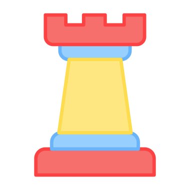 Düz dizayn, satranç taşı simgesi