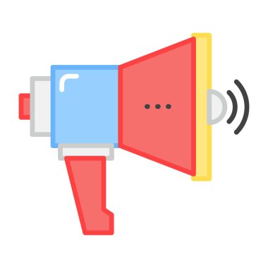 Düz dizayn, duyuru simgesi