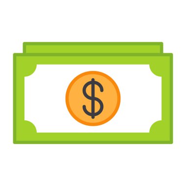 Düz dizayn, para simgesi.