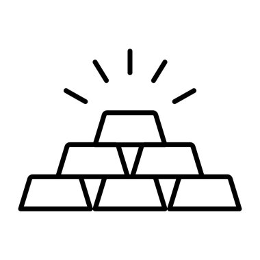 Bir doğrusal tasarım, altın tuğlaların simgesi