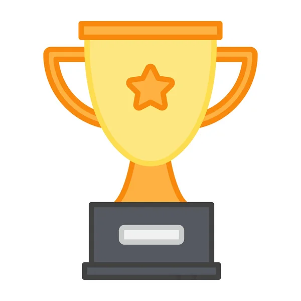 Flat Design Icon Trophy — Stock Vector