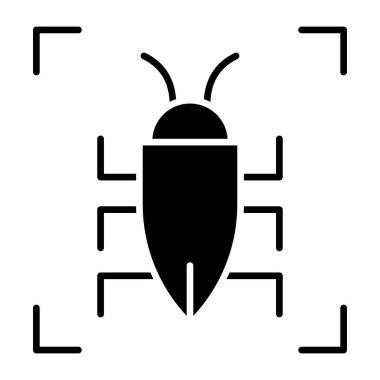 Virüs içerideki parçacık, hata tarama simgesi 