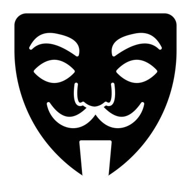 A creative design icon of hacker mask