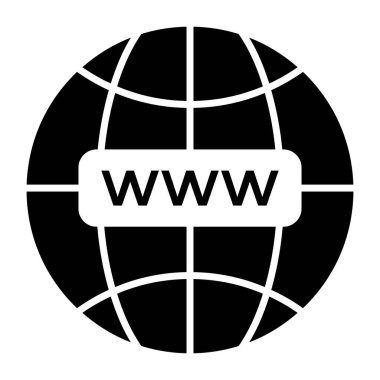 www, dünya çapında web tarayıcısının eşsiz bir tasarım simgesi