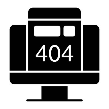 A creative design icon of error 404 