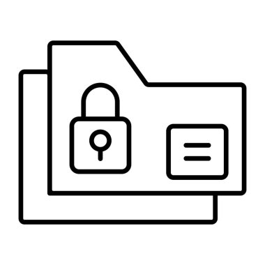 Dizin güvenliğinin modern biçim simgesi