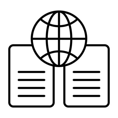 An icon design of global connections 