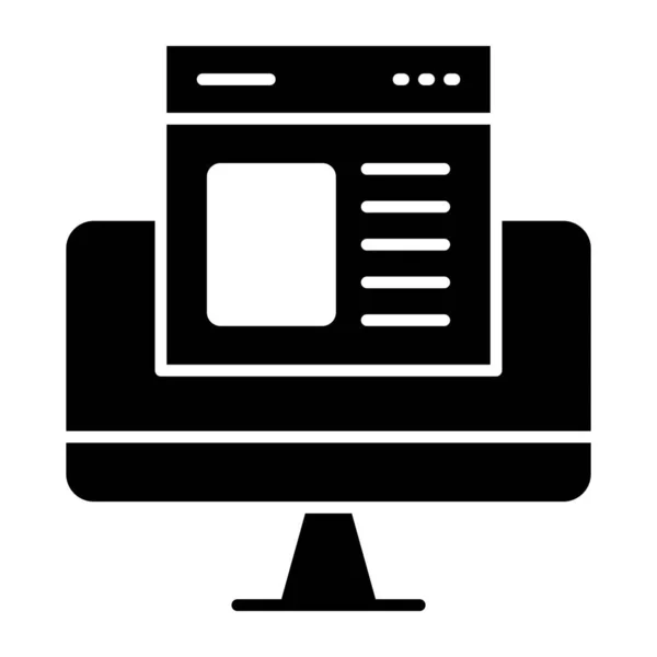 Unique Design Icon Web Layout — Stock Vector
