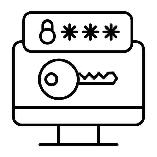 Icono Diseño Moderno Acceso Web — Vector de stock