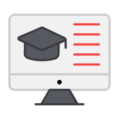 Düz dizayn, dijital öğrenmenin simgesi