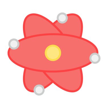 Atomun moda tasarımı, düzenlenebilir vektör