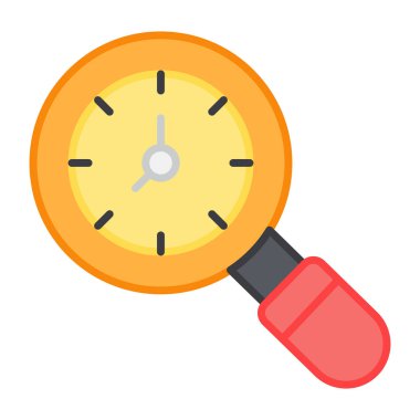 Düz dizayn, arama zamanının simgesi