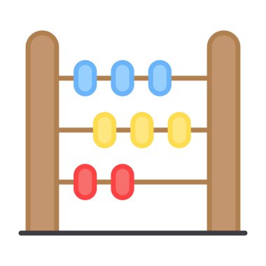 Düz dizayn, abaküs simgesi.