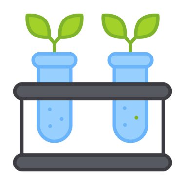 Düz dizayn, tüp bitkisinin simgesi