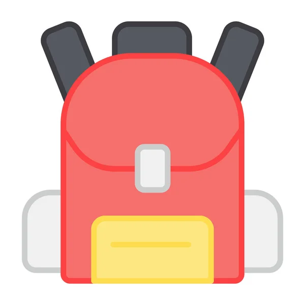 Schultaschen Symbol Vektor Design Des Rucksacks — Stockvektor