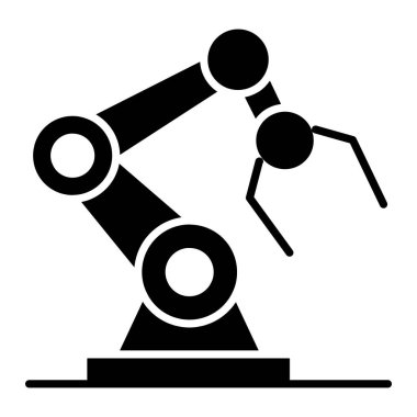 Bir glyph tasarımı, robotik kol simgesi