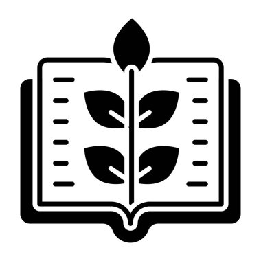 Bir glyph tasarımı, eko-öğrenmenin simgesi