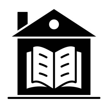 Bir kabartma tasarımı, ev eğitiminin simgesi