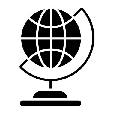 Bir kabartma tasarımı, coğrafya simgesi