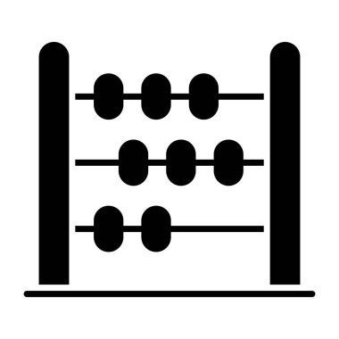 Bir kabartma tasarımı, abaküs simgesi.