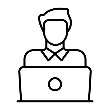 Çevrimiçi öğrencilerin modern bir simgesi