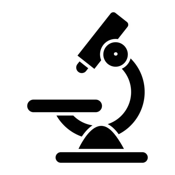 Σχέδιο Glyph Εικονίδιο Μικροσκόπιο Εργαστηριακή Έρευνα — Διανυσματικό Αρχείο