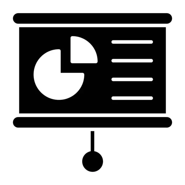 Een Hiërogliefontwerp Icoon Van Taartdiagram — Stockvector