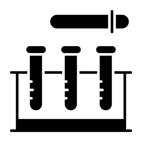Дизайн Глифа Икона Химических Труб — стоковый вектор
