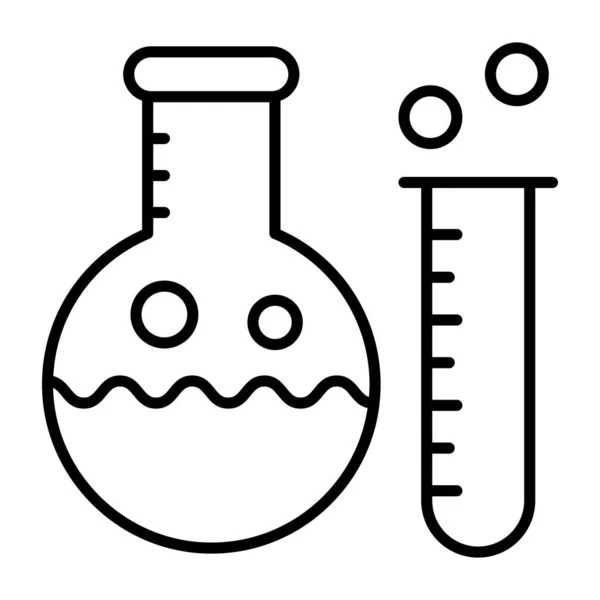 化学測定のトレンディーな線形アイコン 化学重量 — ストックベクタ