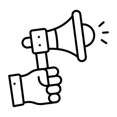 Bir doğrusal tasarım, kampanya simgesi