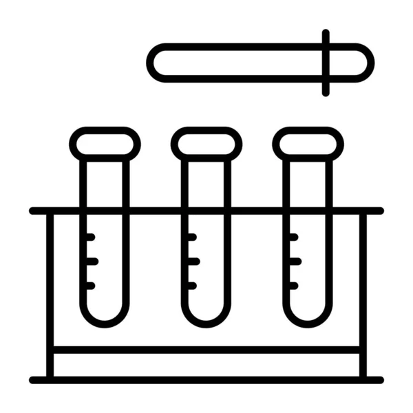 Линейная Конструкция Иконка Химических Труб — стоковый вектор