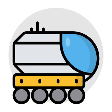 Düz dizayn, Ay Gezgini ikonu.