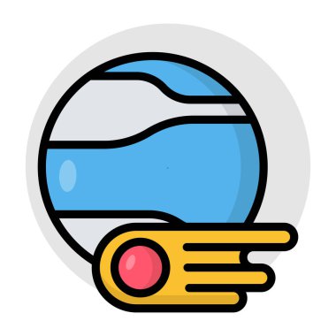 Düz dizayn, neptün simgesi