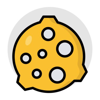 Düz dizayn, uzay taşlarının simgesi.