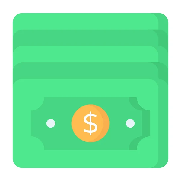 Flat Design Icon Banknotes — Stockvector