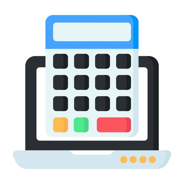 Modern Style Icon Online Calculator — Wektor stockowy