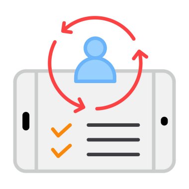 Düz tasarım, kullanıcı tazeleme simgesi