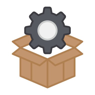 Düz dizayn, seo paketinin simgesi