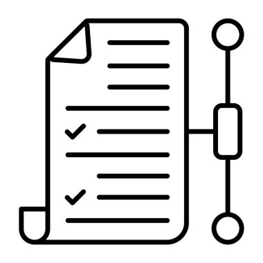 Bir doğrusal tasarım, ağ dosyasının simgesi