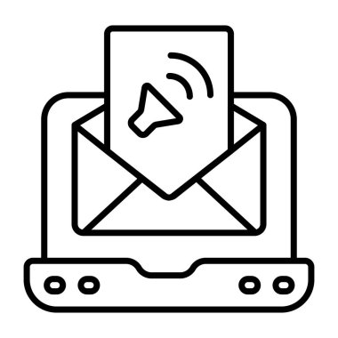 Bir doğrusal tasarım, ses iletilerinin simgesi