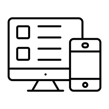 Doğrusal tasarım, çevrimiçi mermilerin simgesi